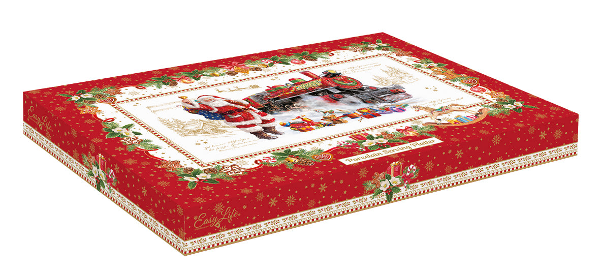 Patera Świąteczna Porcelanowa 35x25cm