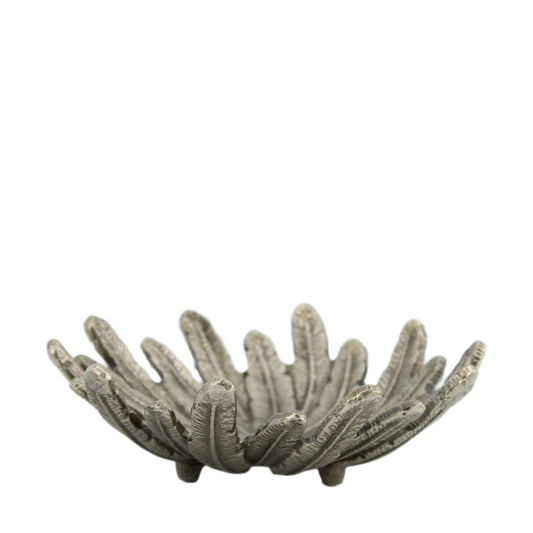 Patera Metalowa Srebrna 18cm