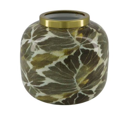 Wazon Metalowy 16cm Zielony