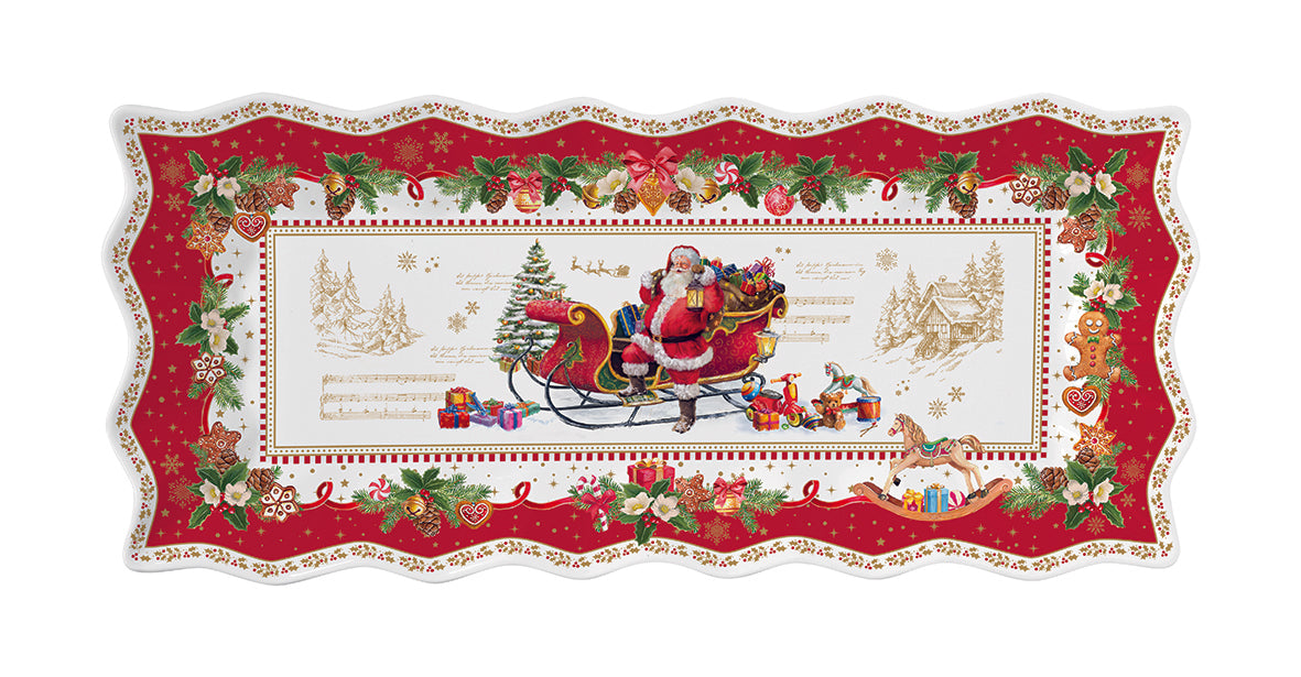 Patera Porcelanowa Świąteczna 40x18cm