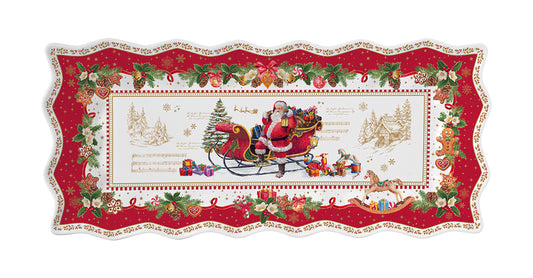 Patera Porcelanowa Świąteczna 40x18cm