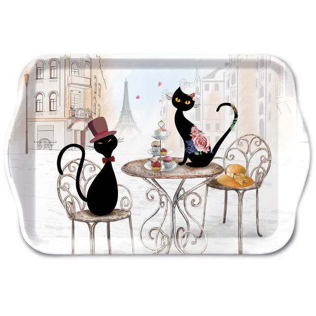 Tacka Melaminowa 13x21cm Koty w Paryżu