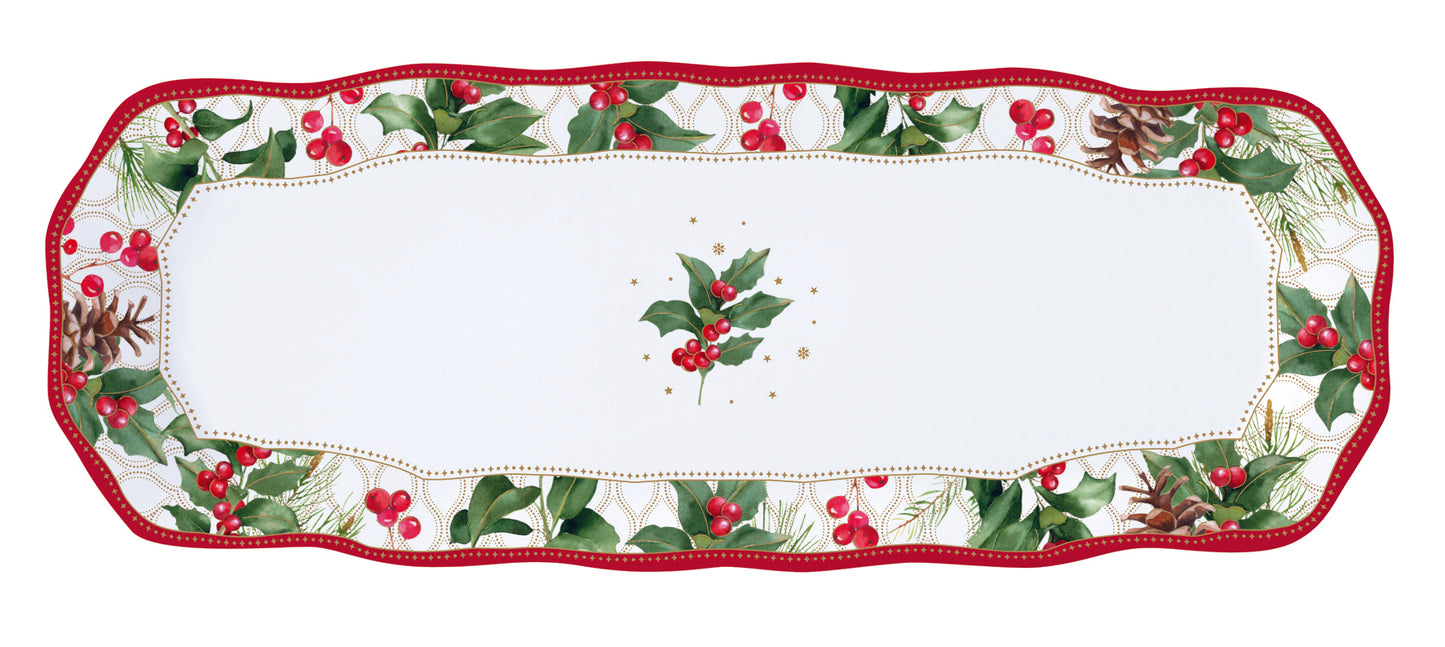 Patera Porcelanowa Świąteczna 37x14cm
