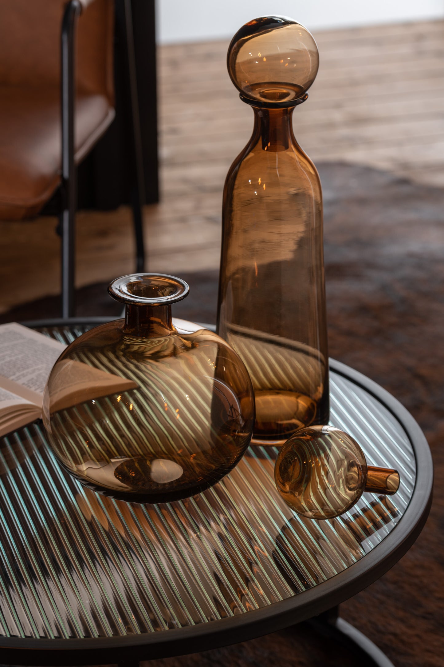 Karafka Ozdobna Brązowa 29cm