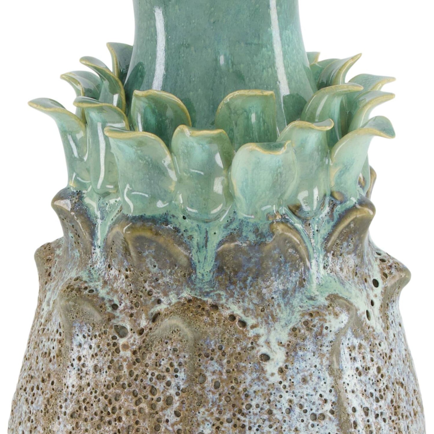 Wazon Ceramiczny 34cm Turkusowy