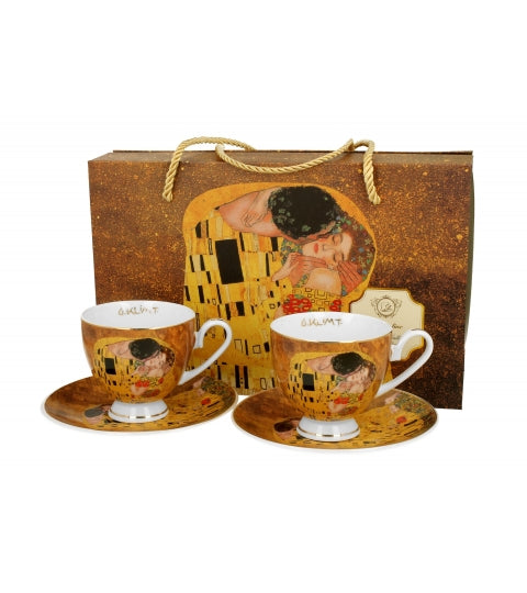 Filiżanka Ze spodkiem 220ml Kiss Classic Klimt/ 2szt.