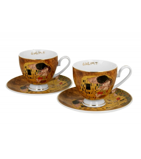 Filiżanka Ze spodkiem 220ml Kiss Classic Klimt/ 2szt.