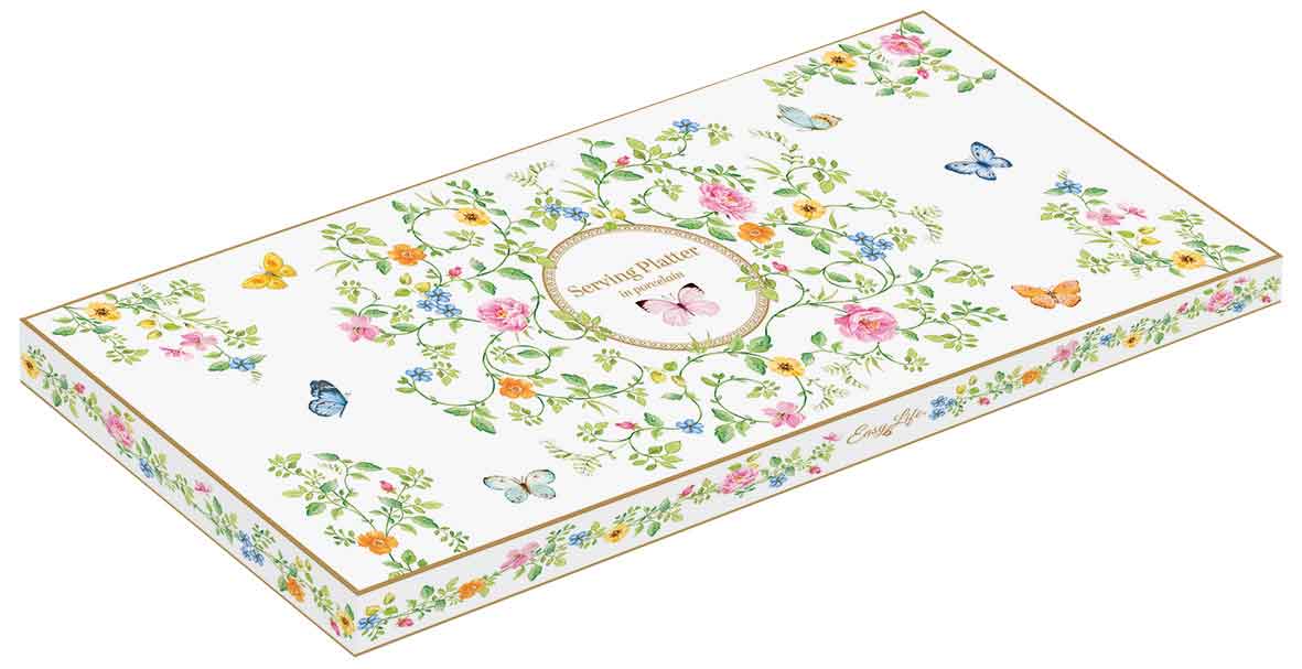 Patera 36x14,5cm Motylki