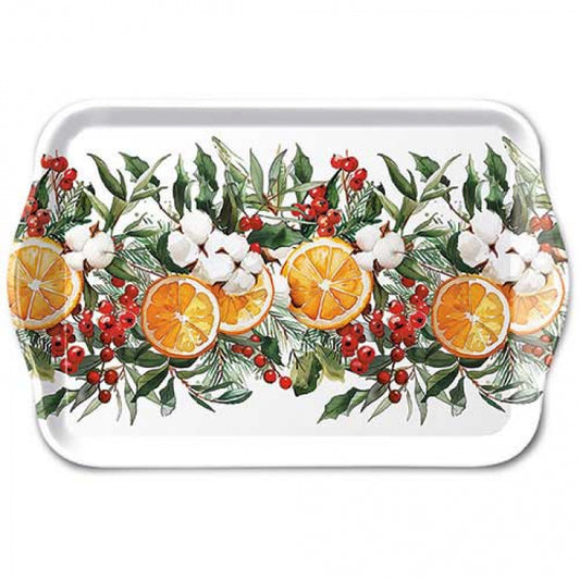 Tacka Melaminowa 13x21cm Pomarańcze Zimowe