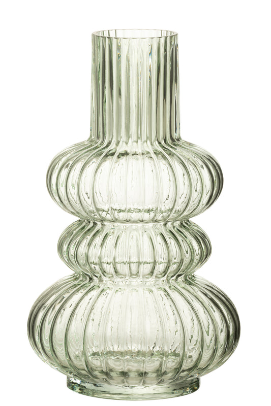Wazon Szklany 30cm Zielony