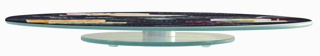 Deska do Serów Szklana Obrotowa 32cm