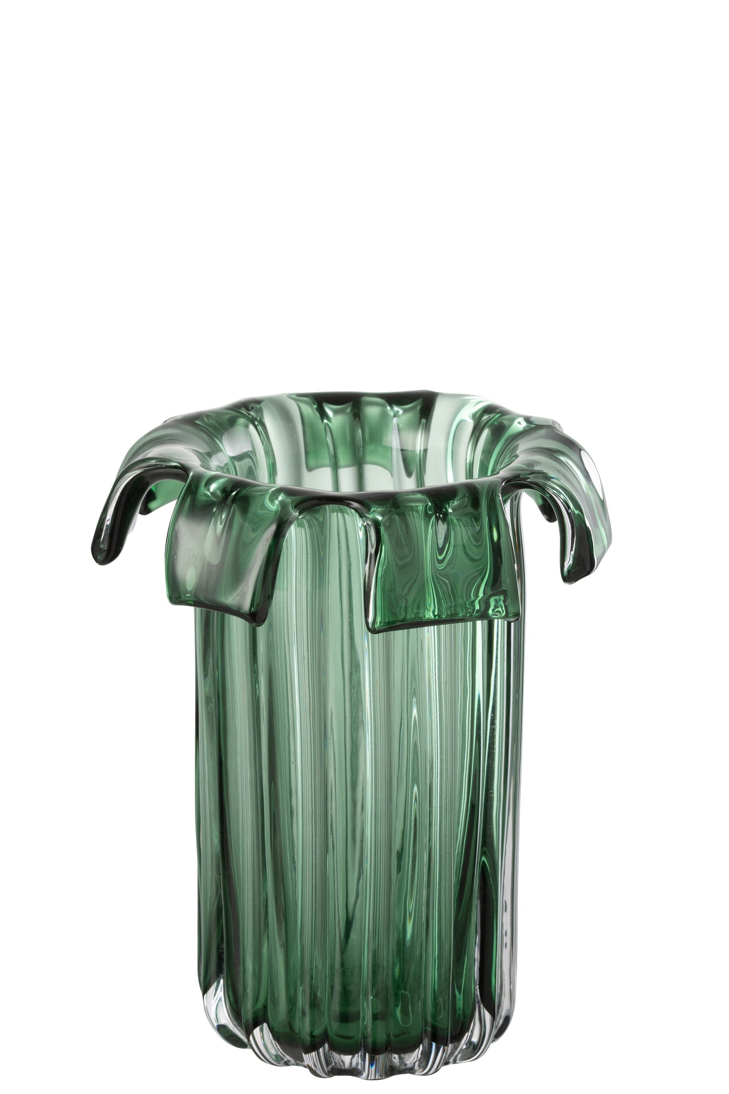 Wazon Szklany 25cm Zielony