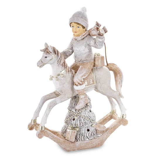 Figurka Świąteczna Dziecko Led 26cm