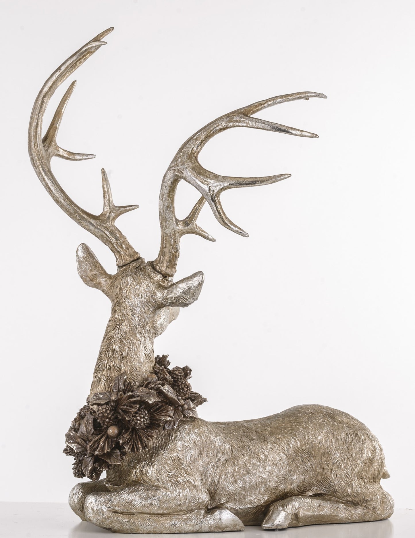 Figurka Jeleń 55cm Srebrna