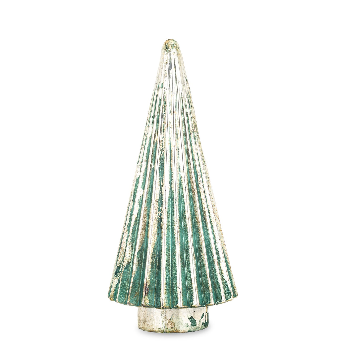 Choinka Szklana 38cm Zielono-Złota