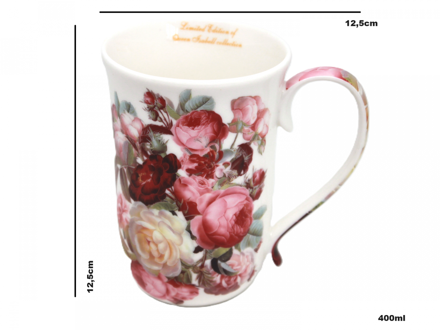 Kubek 400ml Różowe Kwiaty