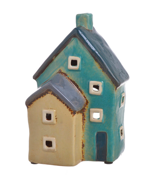 Domek Ceramiczny - Lampion na Tealighty