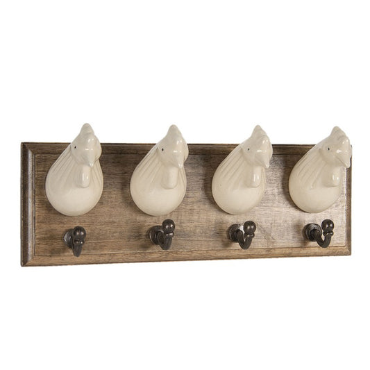 Wieszak Ścienny Drewniany 37cm