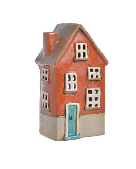 Domek Ceramiczny - Lampion na Tealighty