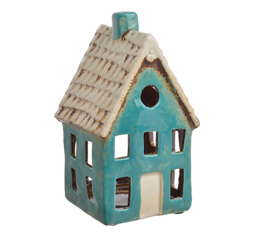 Domek Ceramiczny - Lampion na Tealighty