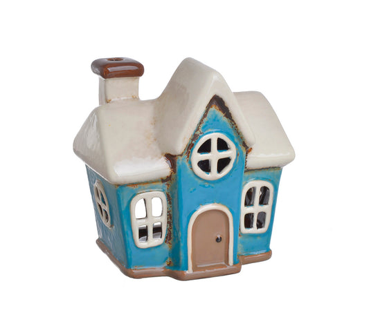 Domek Ceramiczny - Lampion na Tealighty