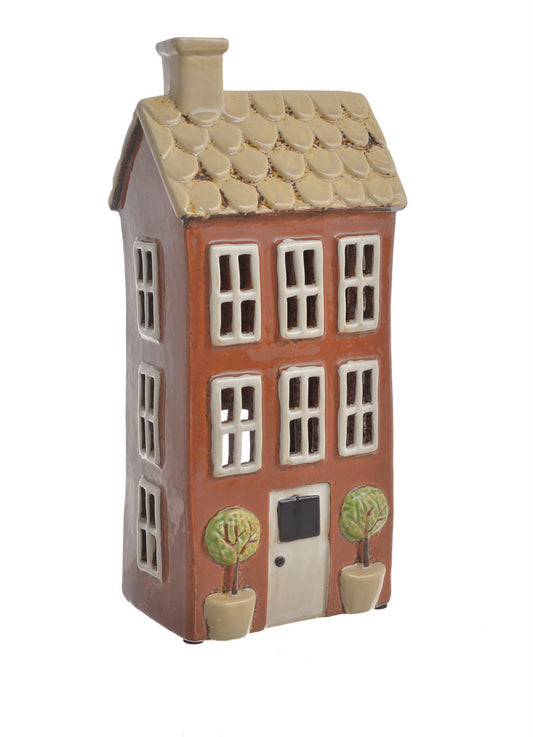 Domek Ceramiczny - Lampion na Tealighty