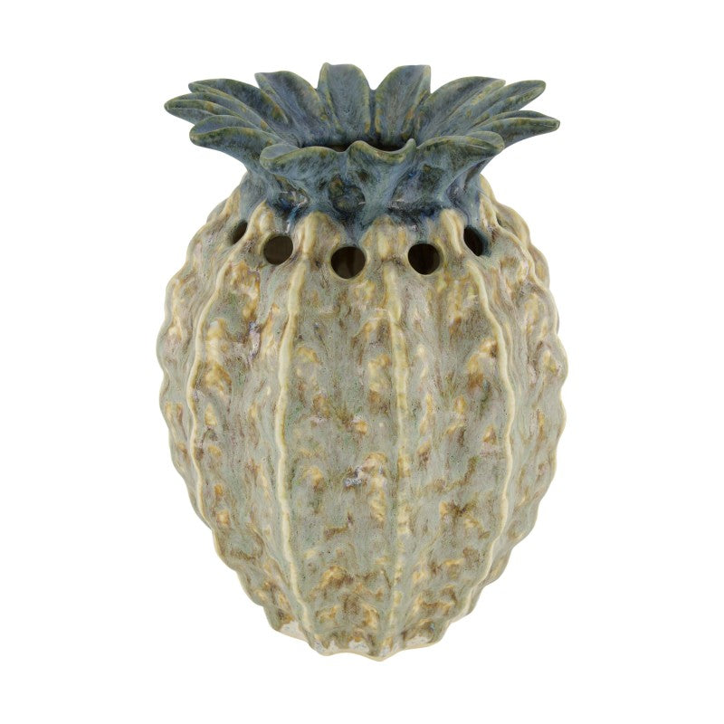 Wazon Ceramiczny Ananas 34cm Niebieski