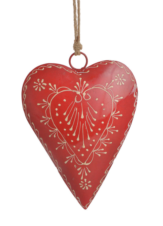 Zawieszka Serce Metalowe 21cm