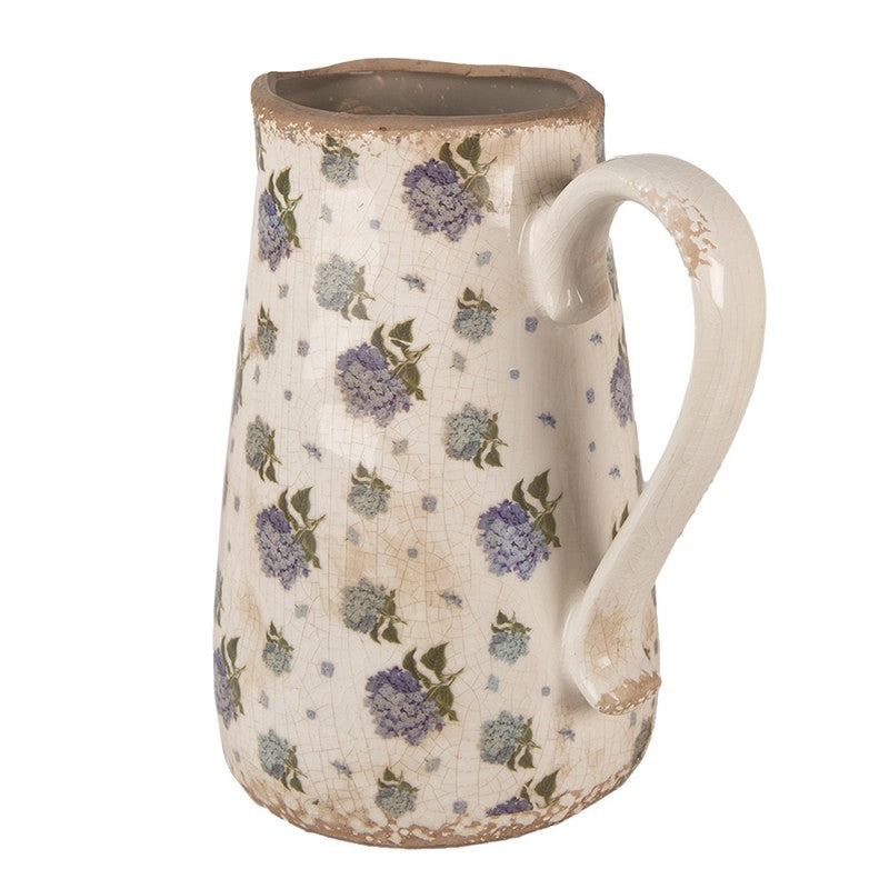 Dzbanek Dekoracyjny Ceramiczny Wys. 23cm Kwiaty