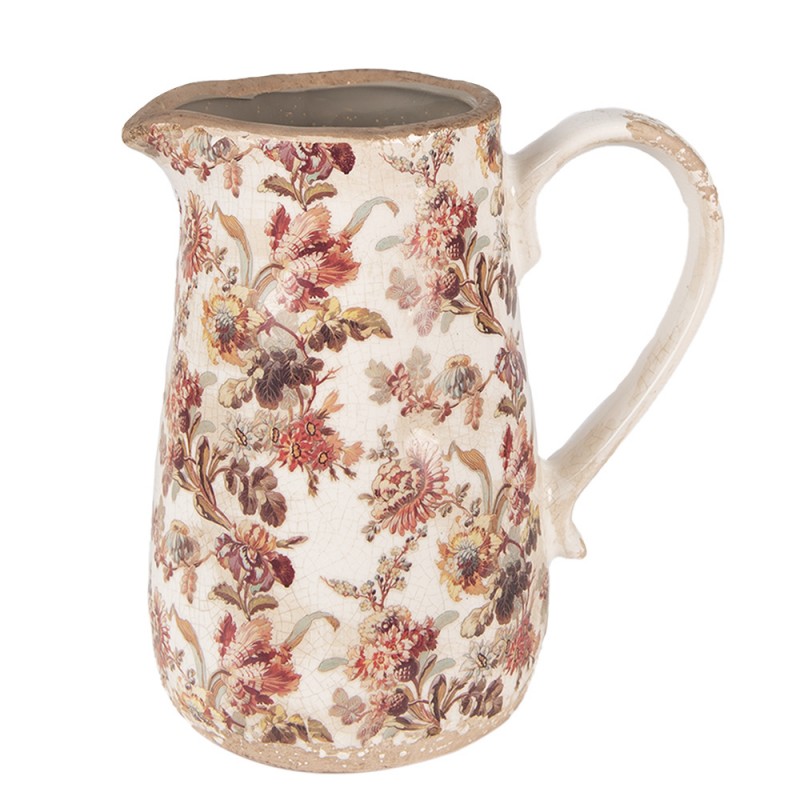 Dzbanek Dekoracyjny Ceramiczny Wys. 18cm Kwiaty