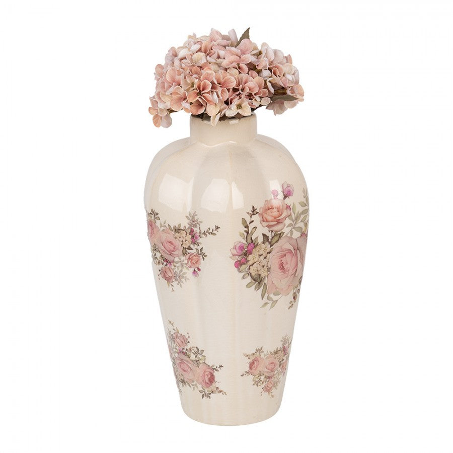 Wazon Ceramiczny 34cm Kwiaty