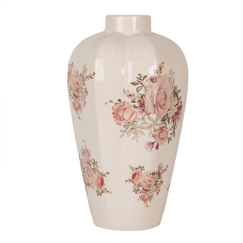 Wazon Ceramiczny 34cm Kwiaty