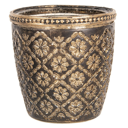 Lampion na Tealighty 9x9cm Złoty