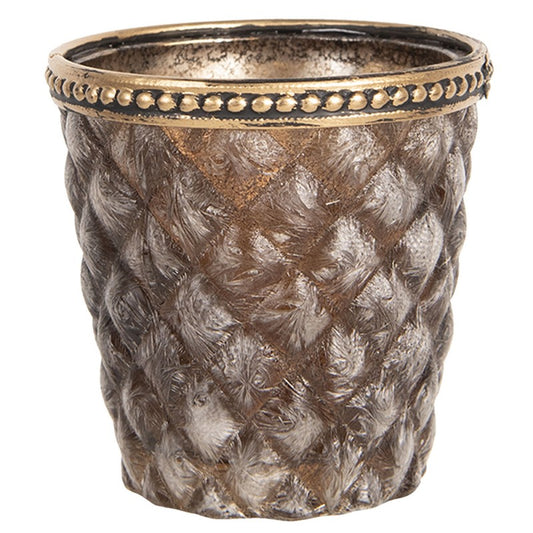 Lampion Na Tealighty 8x7cm Złoty