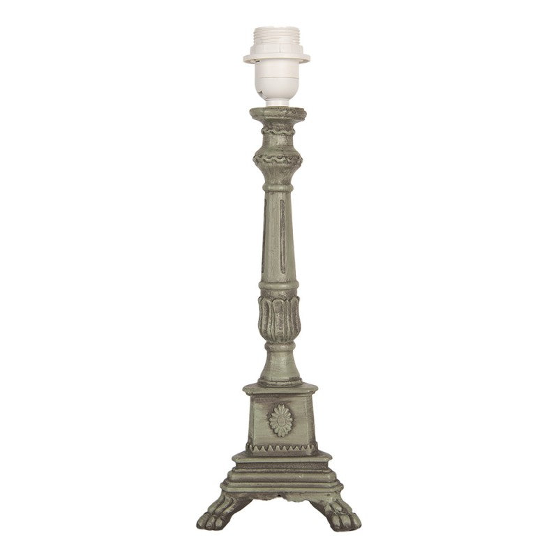 Lampa Drewniana Zielona 42cm
