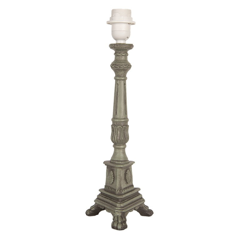 Lampa Drewniana Zielona 42cm
