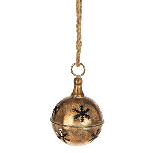 Dzwonek Wiszący Metalowy 10cm Złoty