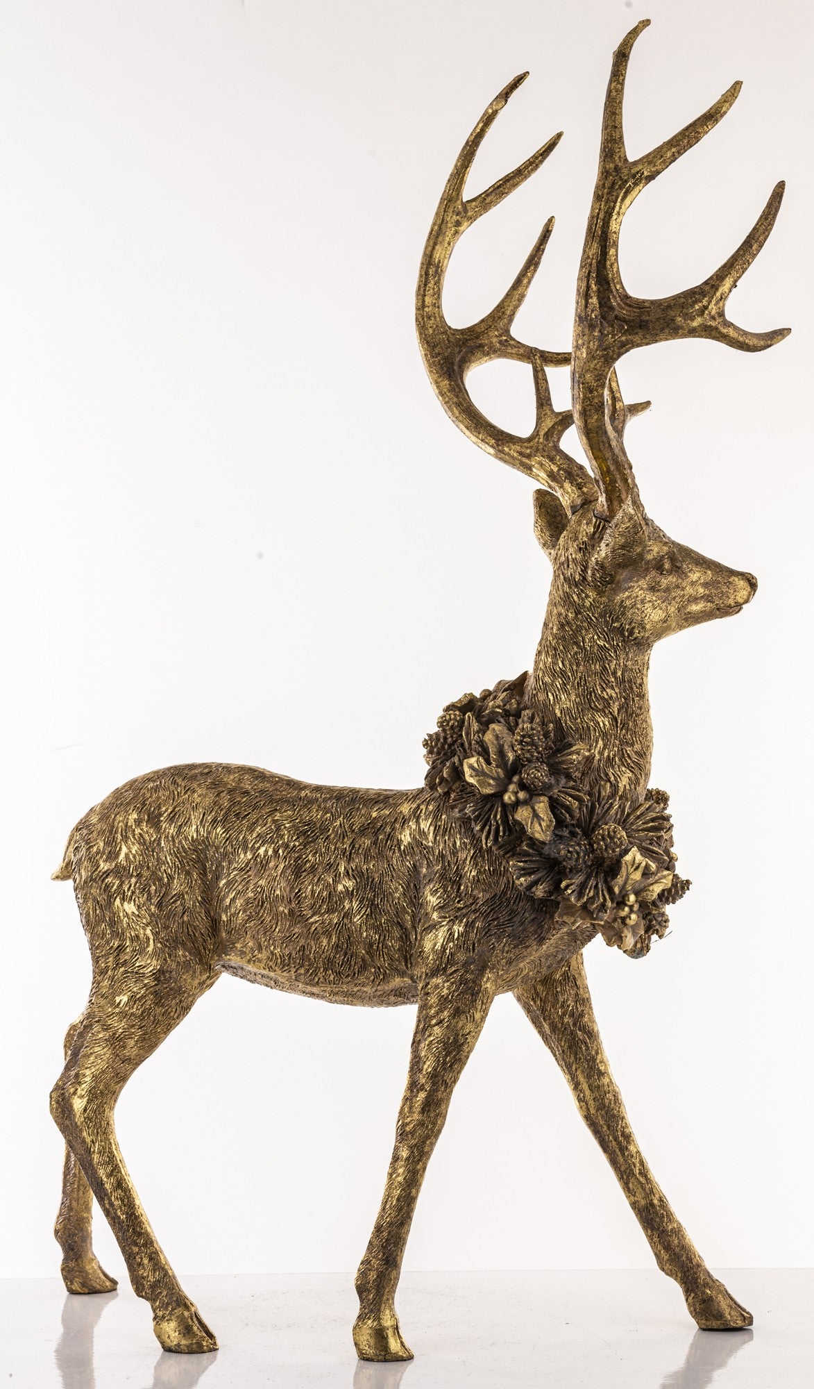 Figurka Jeleń 72cm Złota