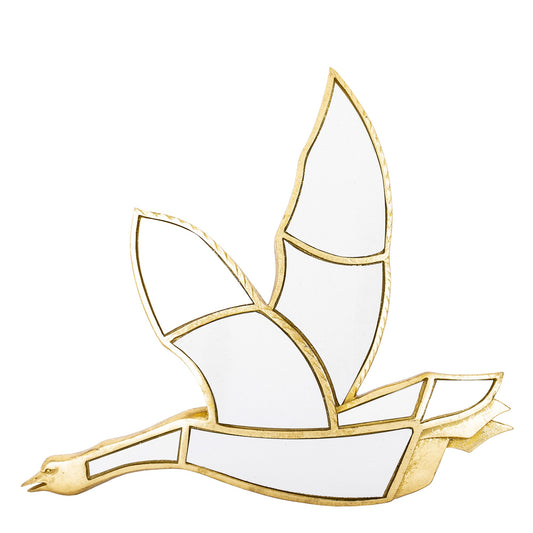 Dekoracja Ścienna Lustro Kaczka Złota