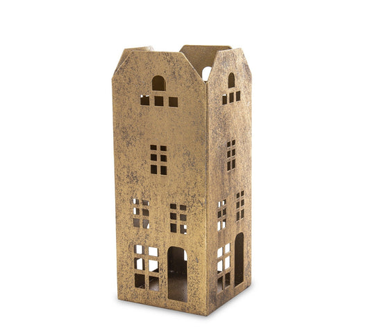 Lampion Metalowy 22cm Złoty