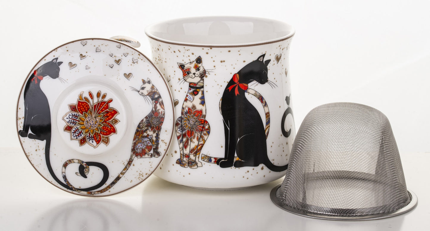 Kubek z Zaparzaczem Koty 300ml