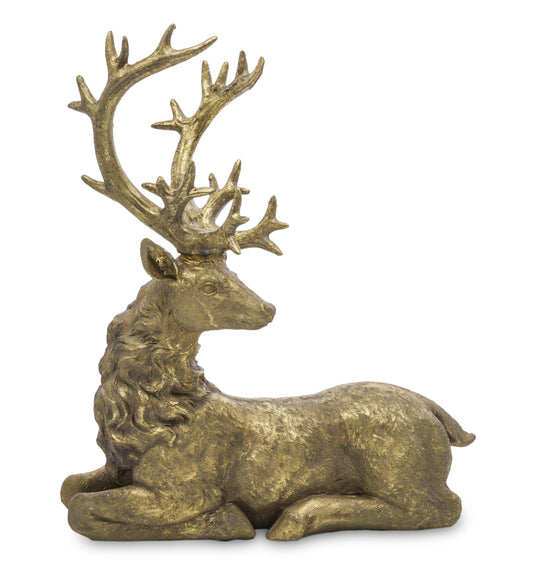 Figurka Jeleń 37cm Złota