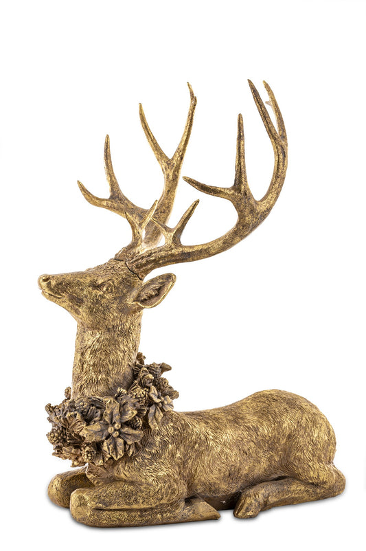 Figurka Jeleń 50cm Złota