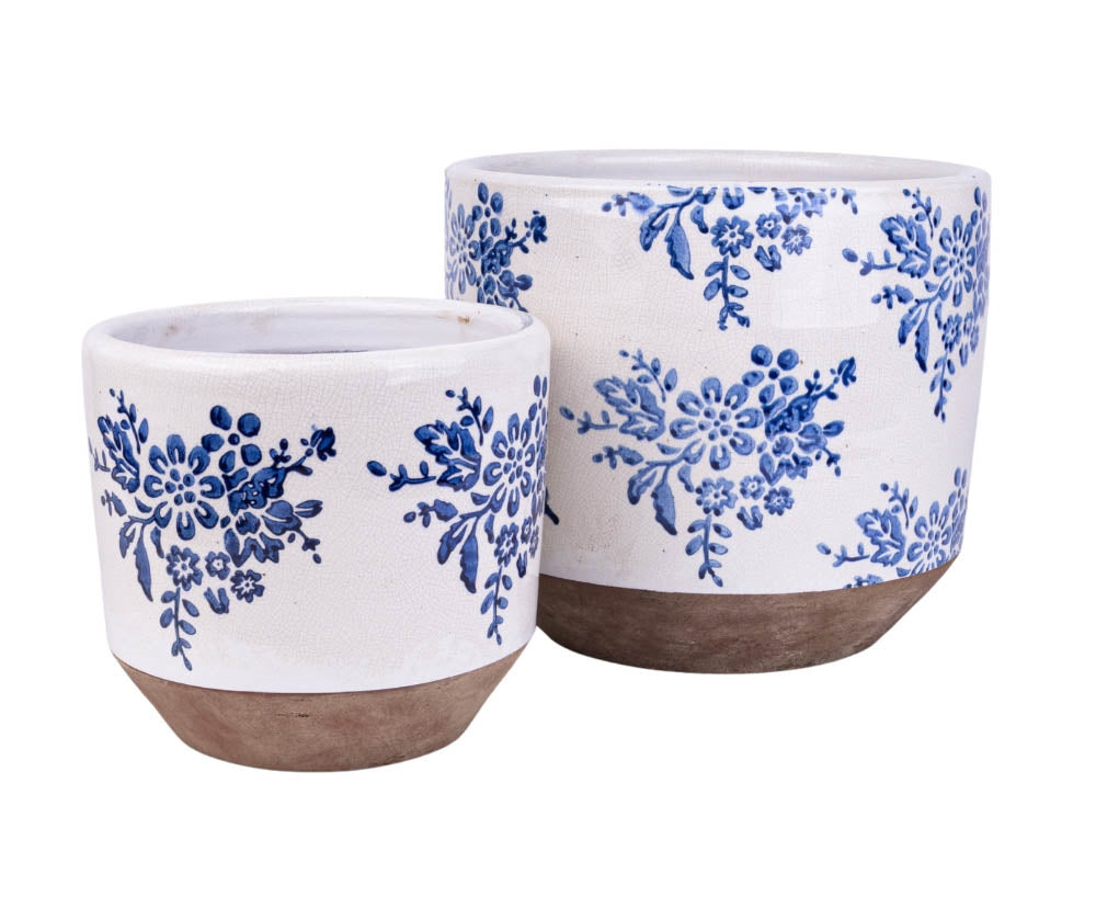 Osłonka Fiore Blue Kwiaty B