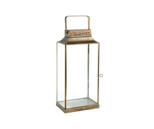 Lampion Szklany Gold Line Smukły B