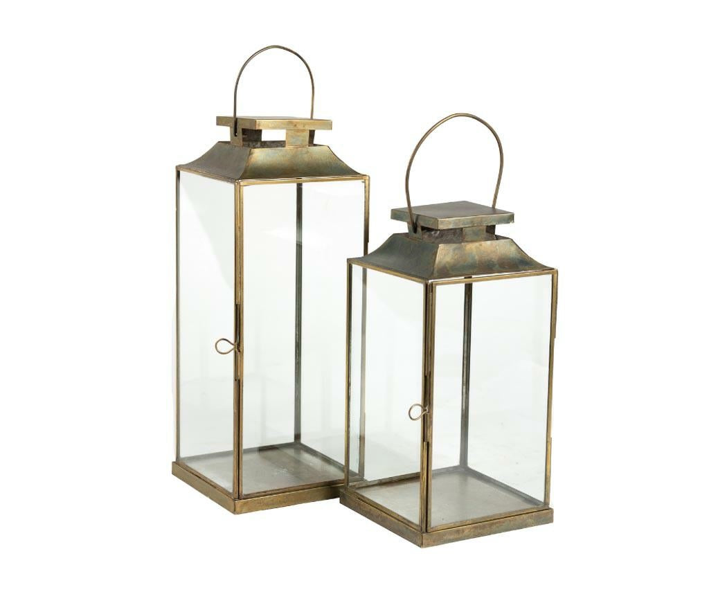 Lampion Gold Line Latarnia z Uchwytem 2A