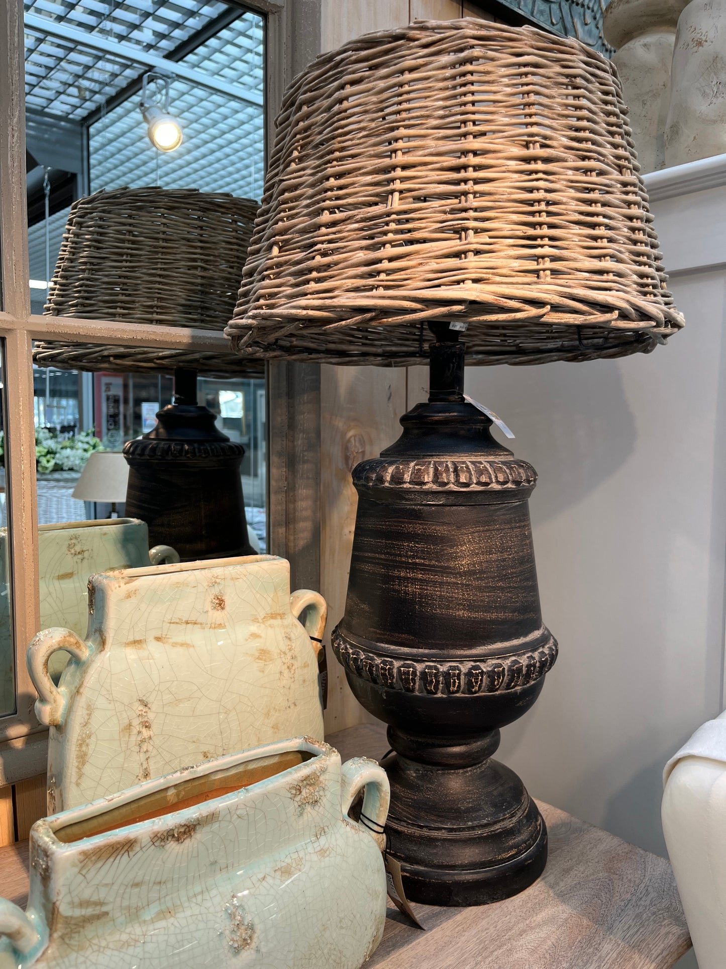 Lampa Drewniana 55cm