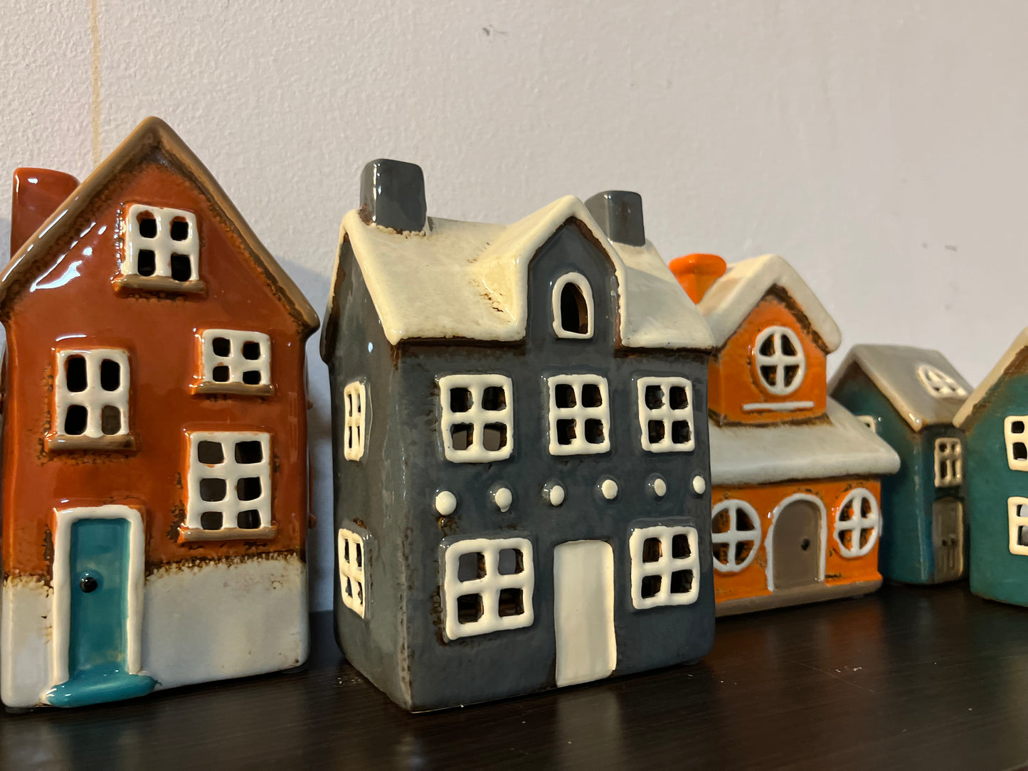 Domek Ceramiczny - Lampion Na Tealighty
