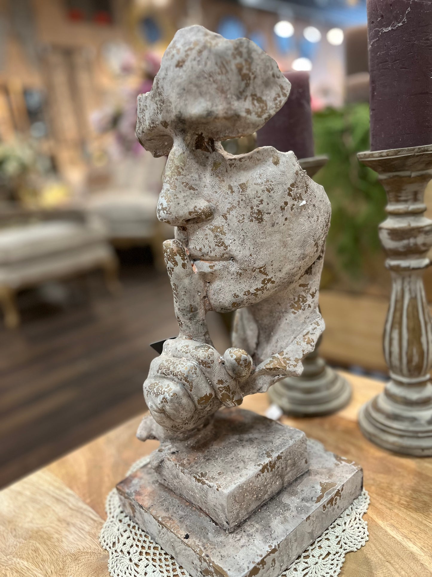 Figurka Twarz Cementowa 43cm