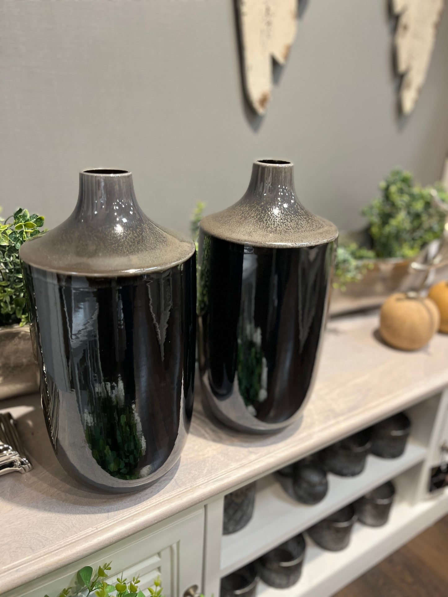 Wazon Ceramiczny 36cm Czarny